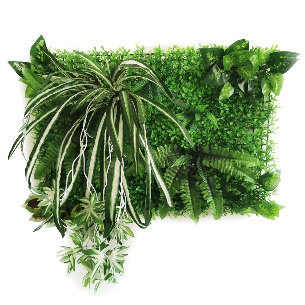 Mur végétal feuilles compactes | rendu réaliste