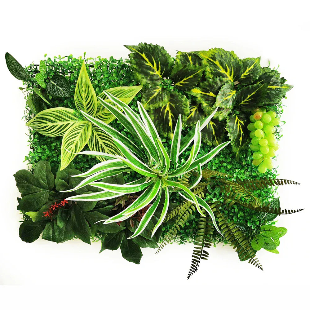 Mur végétal feuilles longues | effet jungle raffiné