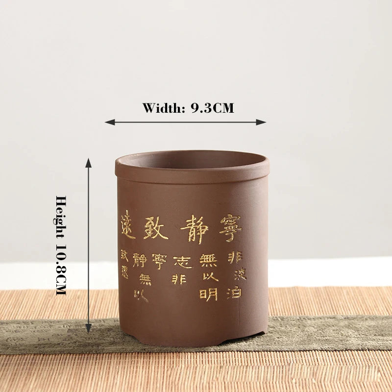 Lot de pots en bois naturel | Melvynor