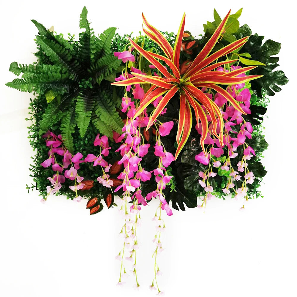 Mur végétal orchidées tropicales | ambiance exotique et élégante