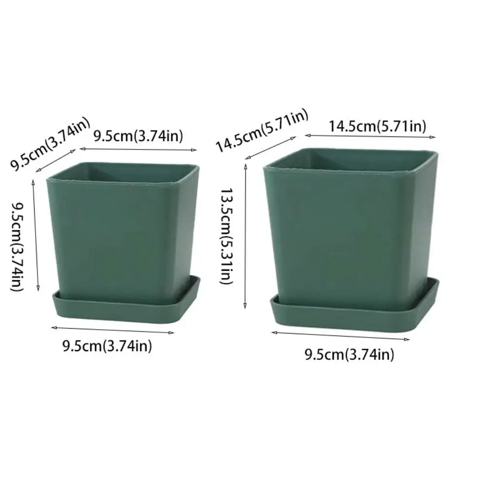 Jardinière carrée en plastique | Thalior