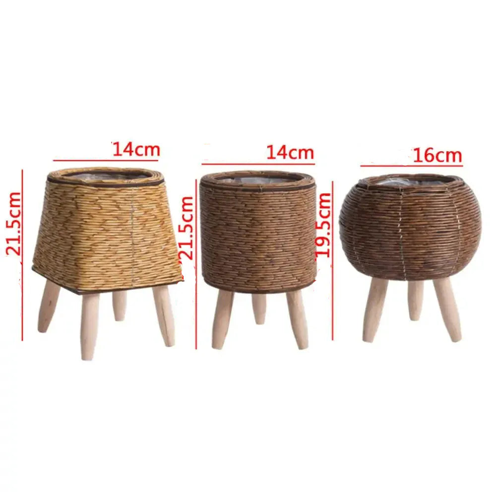 jardinière haute en bois | Arvelia