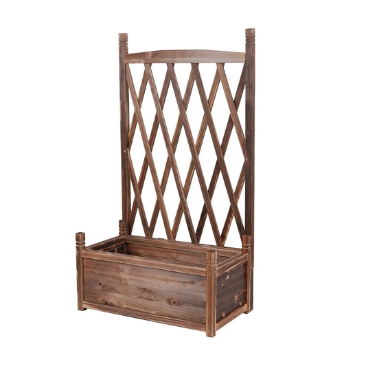 jardiniere avec treillis bois | Sylvra