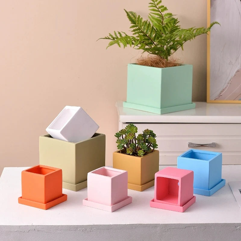 Jardinière carrée tendance