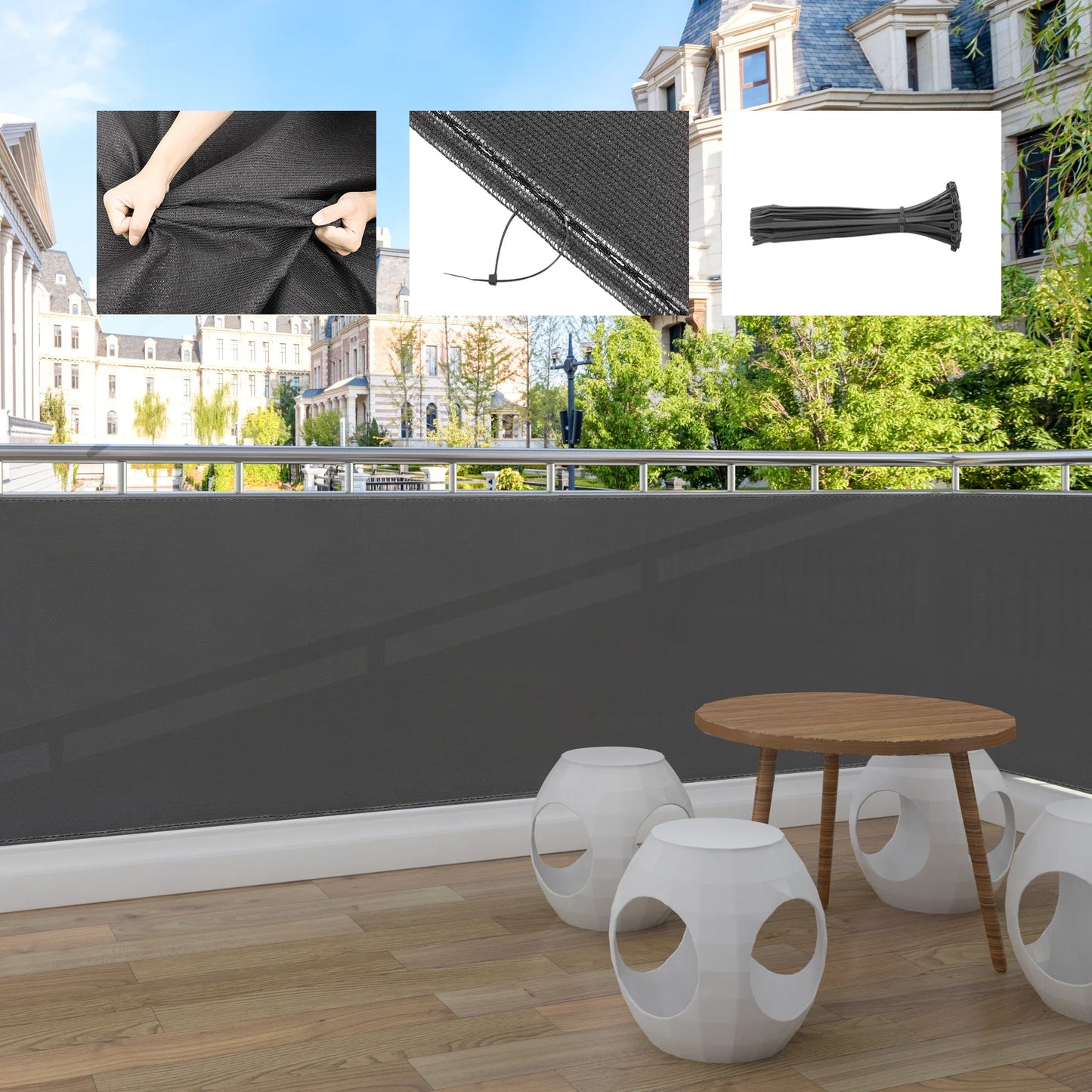 brise vue jardiniere | design sobre et élégant