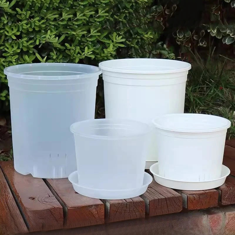 Jardinière en plastique blanc | Thoren