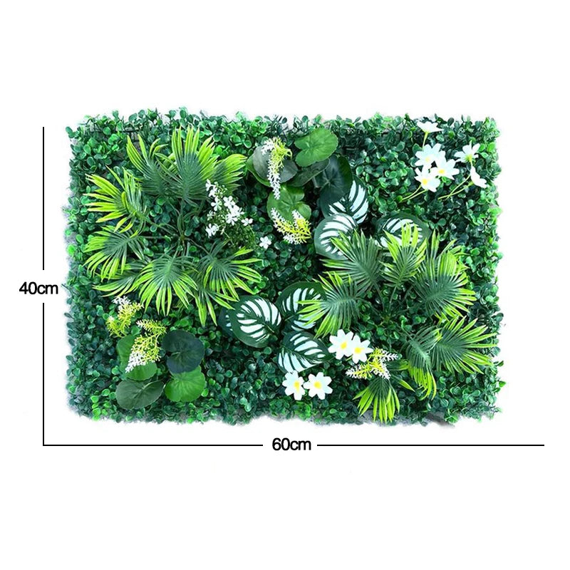 Mur végétal duo vert | contraste naturel et équilibré
