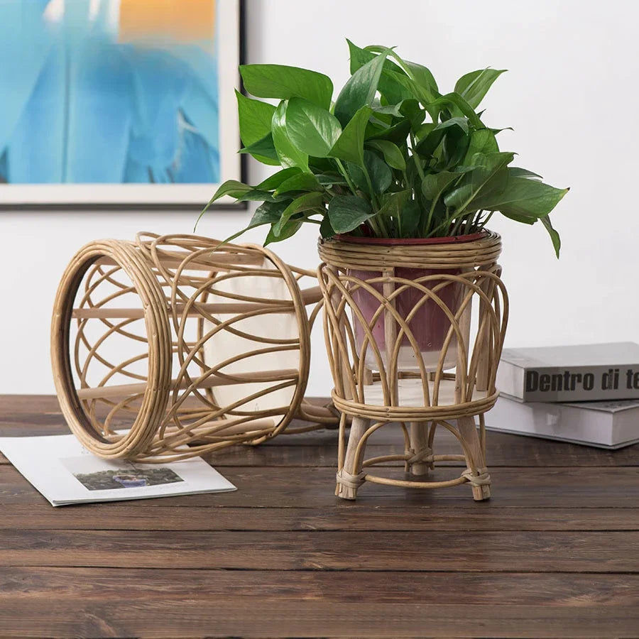 jardiniere en rotin | style moderne et raffiné