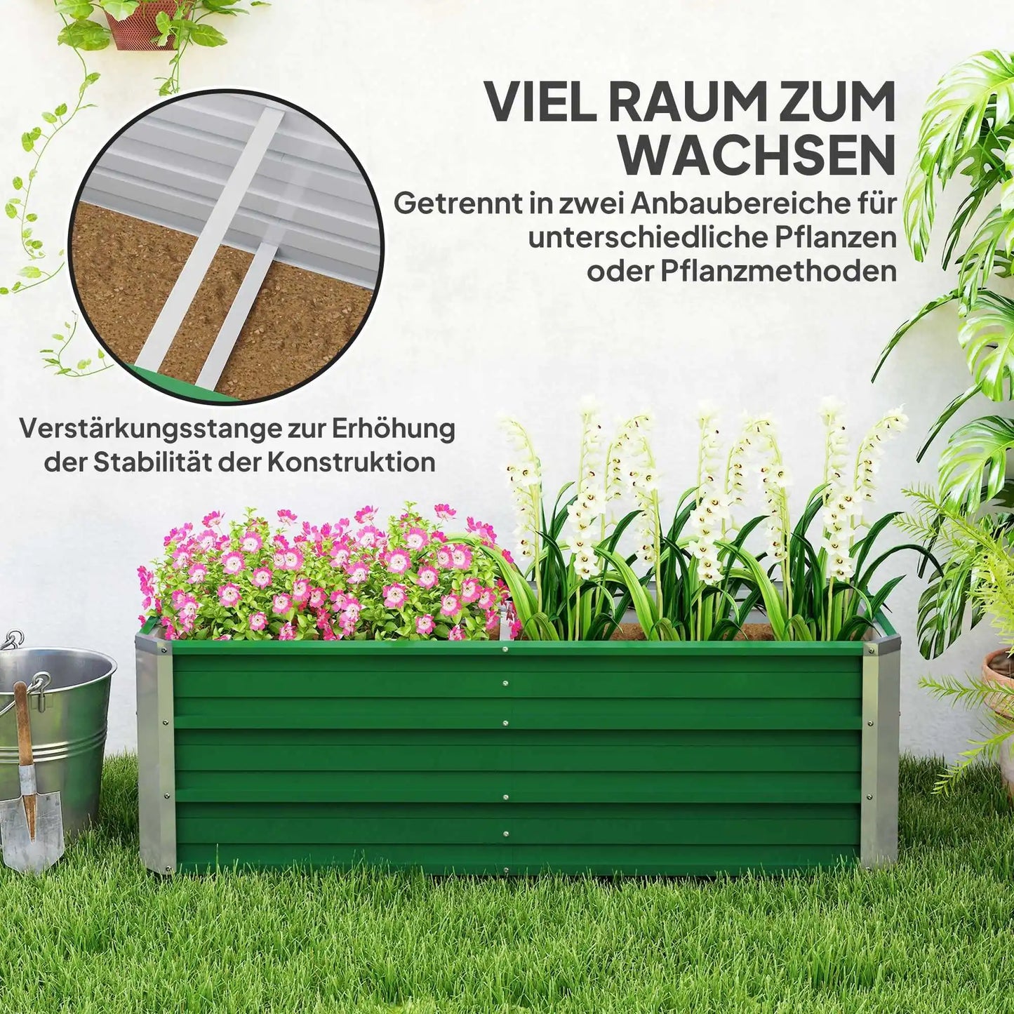 Jardinière en acier inoxydable | Melvra