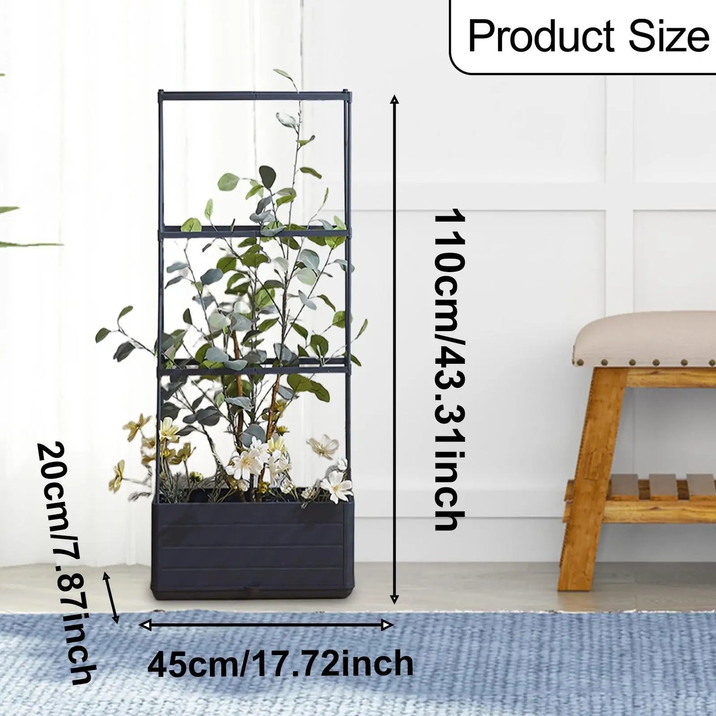 Jardinière avec brise-vue | Thalior