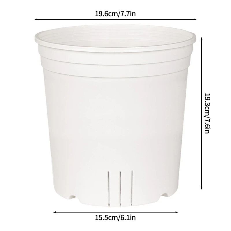 Jardinière en plastique blanc | Thoren