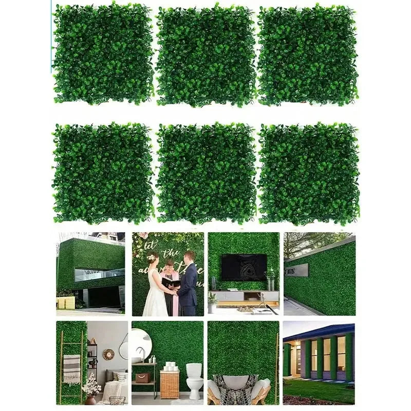 Mur végétal mix carré | style géométrique et naturel