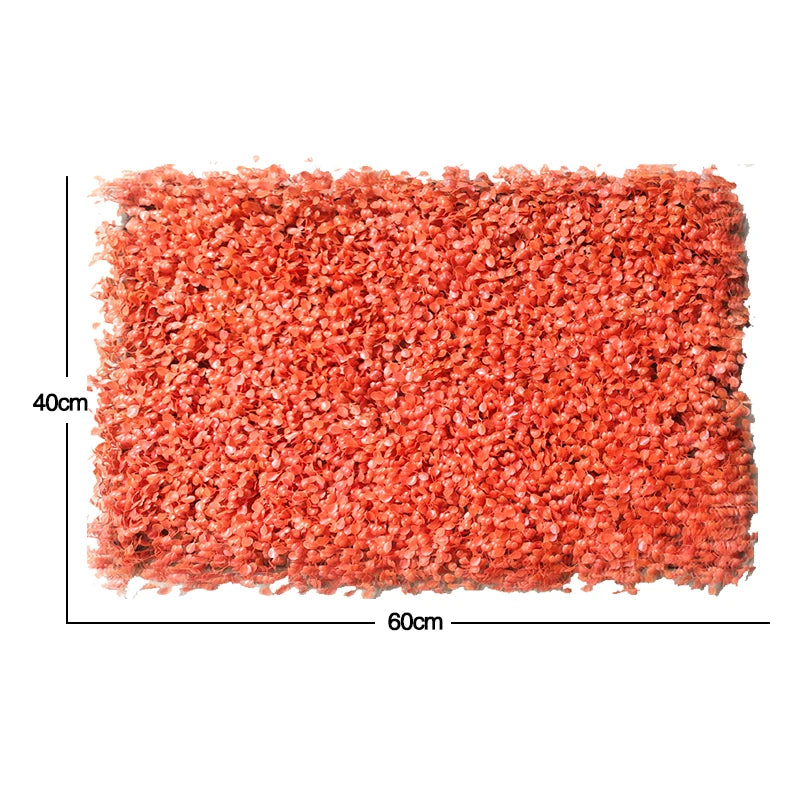 Mur végétal orange vif | décoration audacieuse et chaleureuse