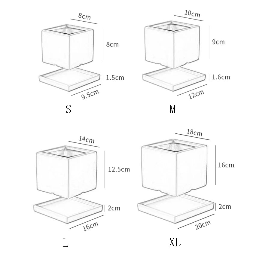 Jardinière carrée | Sylven