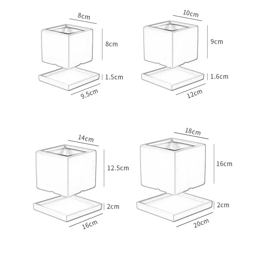 Jardinière style carré | Sylven