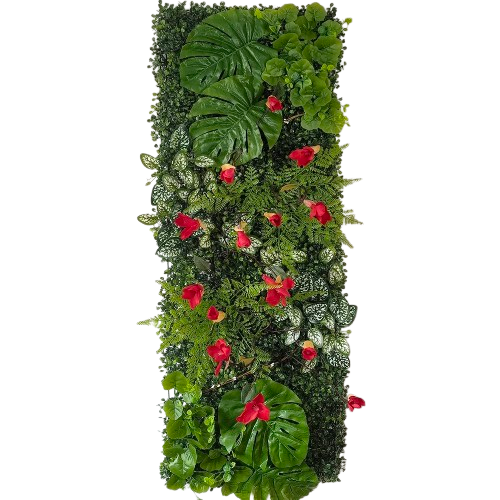 Mur végétal feuillage luxuriant | design équilibré et vibrant