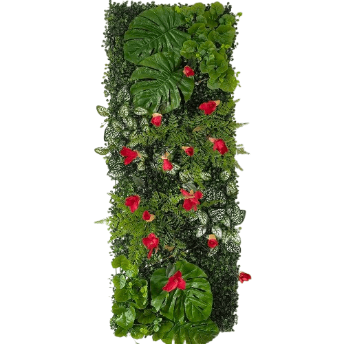 Mur végétal feuillage luxuriant | design équilibré et vibrant