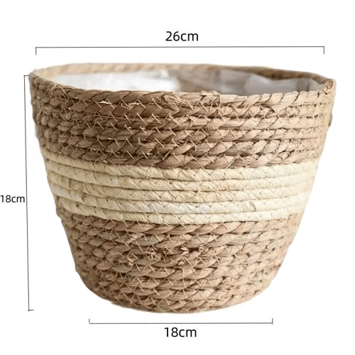 jardinière haute en rotin | Sylvona