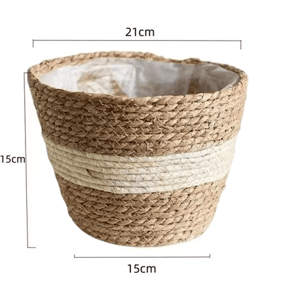 jardinière haute en rotin | Sylvona