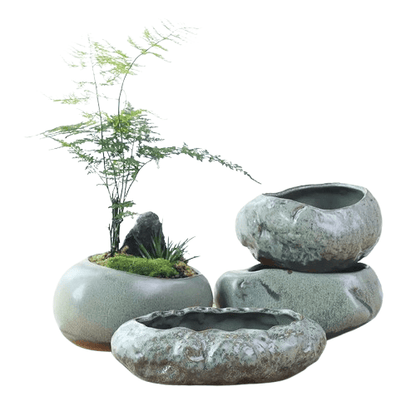 lot de pots empilables beige | Norvial