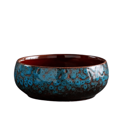 jardiniere ceramique bleu | Elvyna