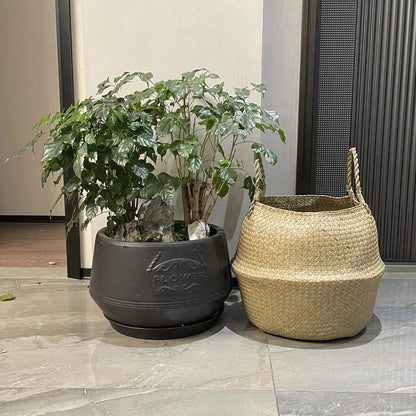 jardinière balcon en rotin | Loryalys