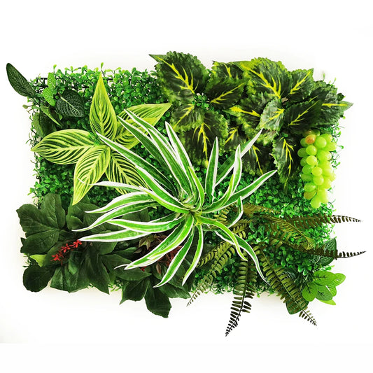 Mur végétal feuilles longues | effet jungle raffiné