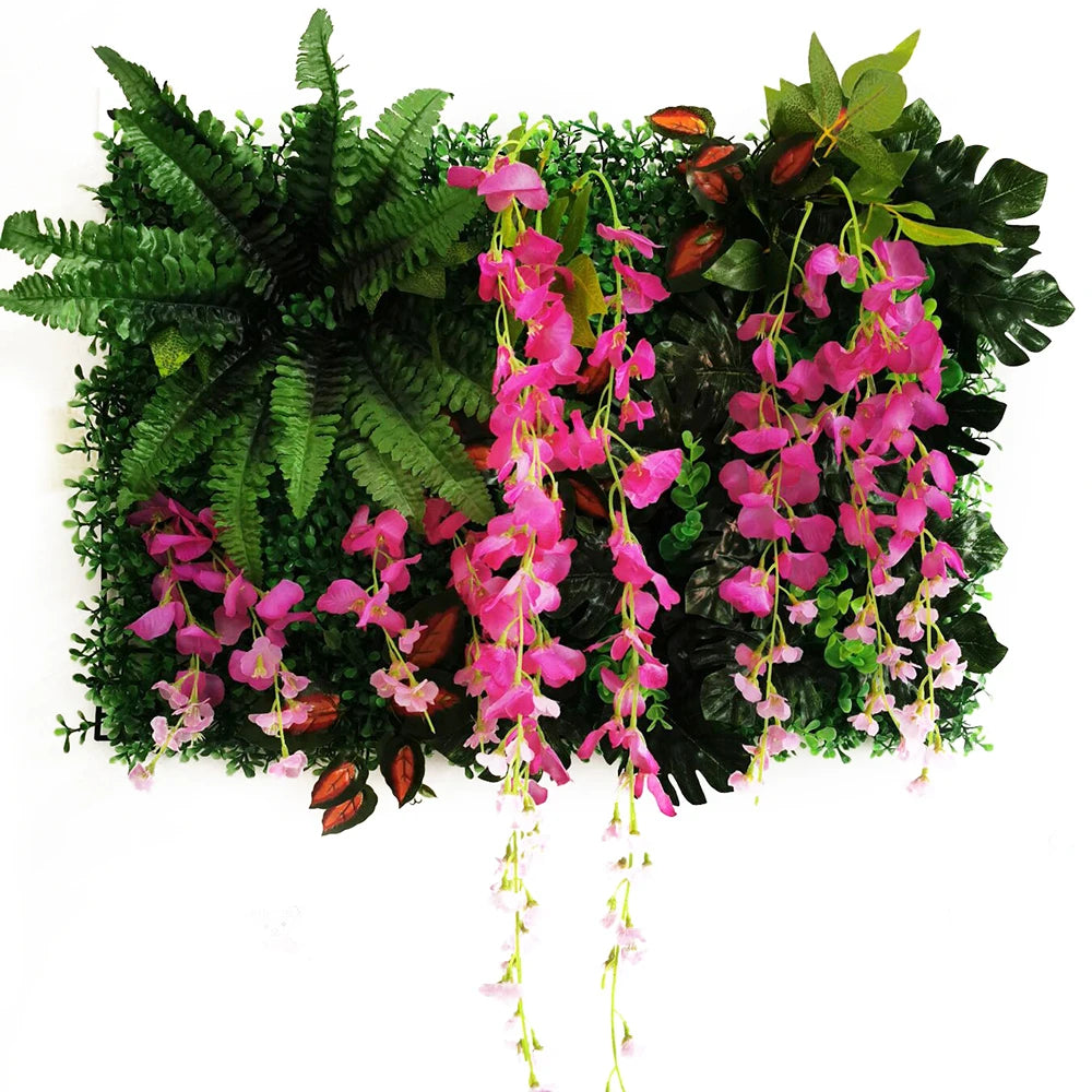 Mur végétal orchidées suspendues | design luxuriant