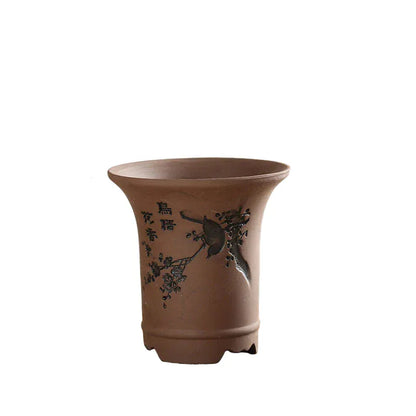 lot de pots en bois et céramique naturel | Melvynor