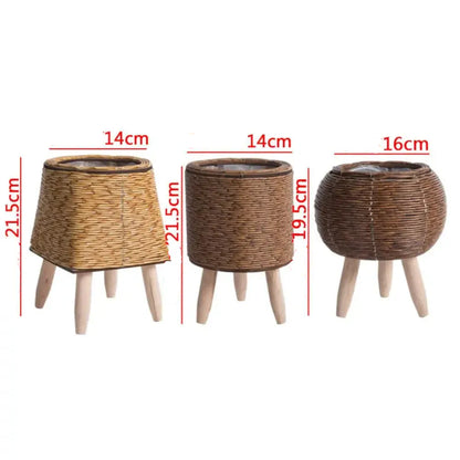 jardinière haute en bois | Arvelia