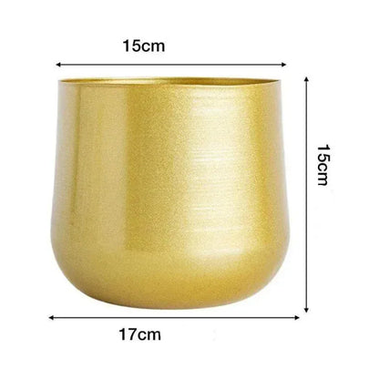 cache-pot doré | Solyren