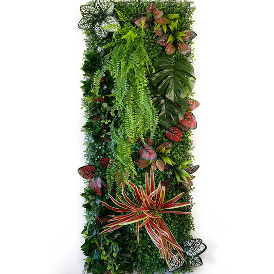 Mur végétal feuillage tropical | volume et réalisme naturel