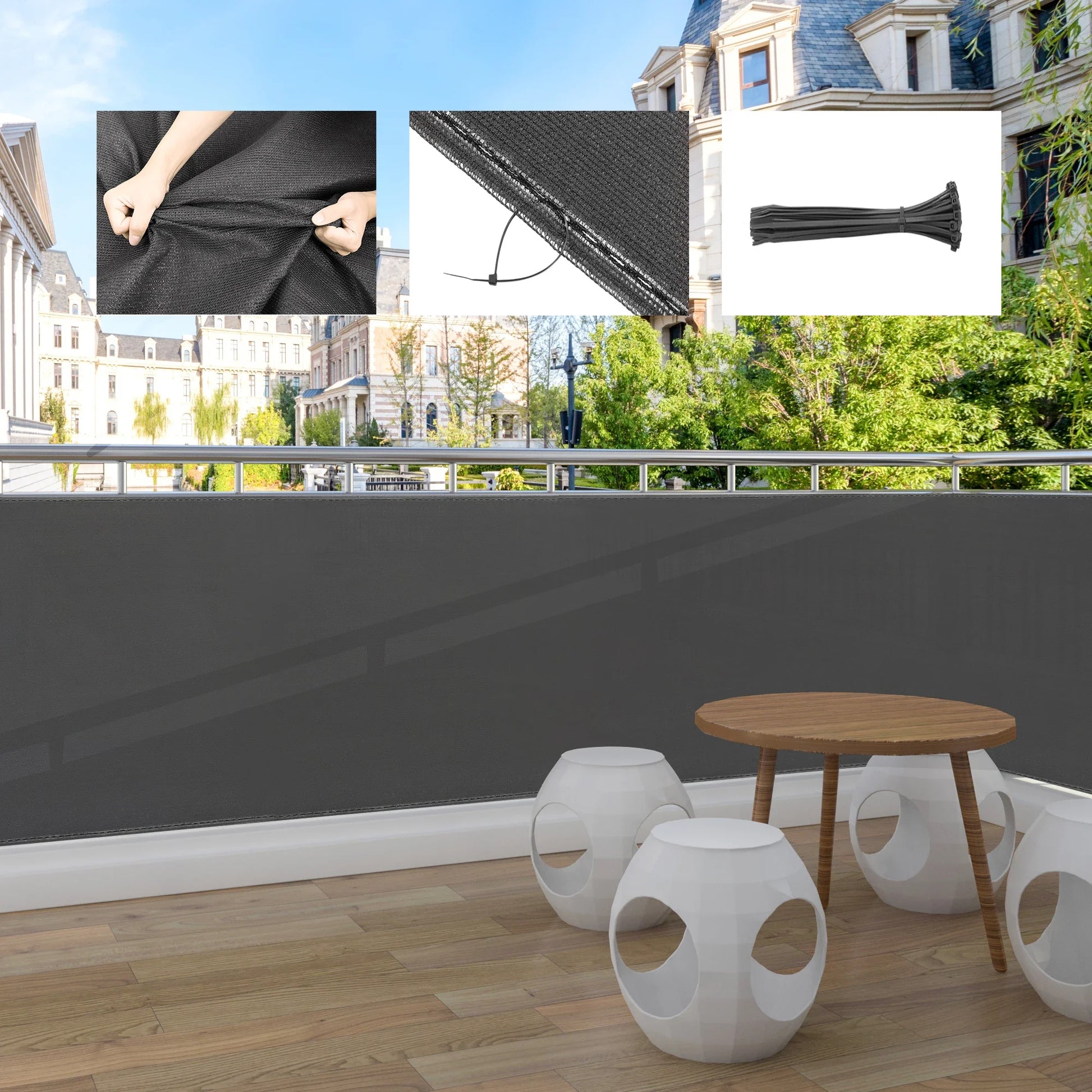 brise vue jardiniere | design sobre et élégant