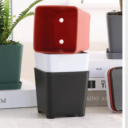 jardinière carrée plastique | Thalior