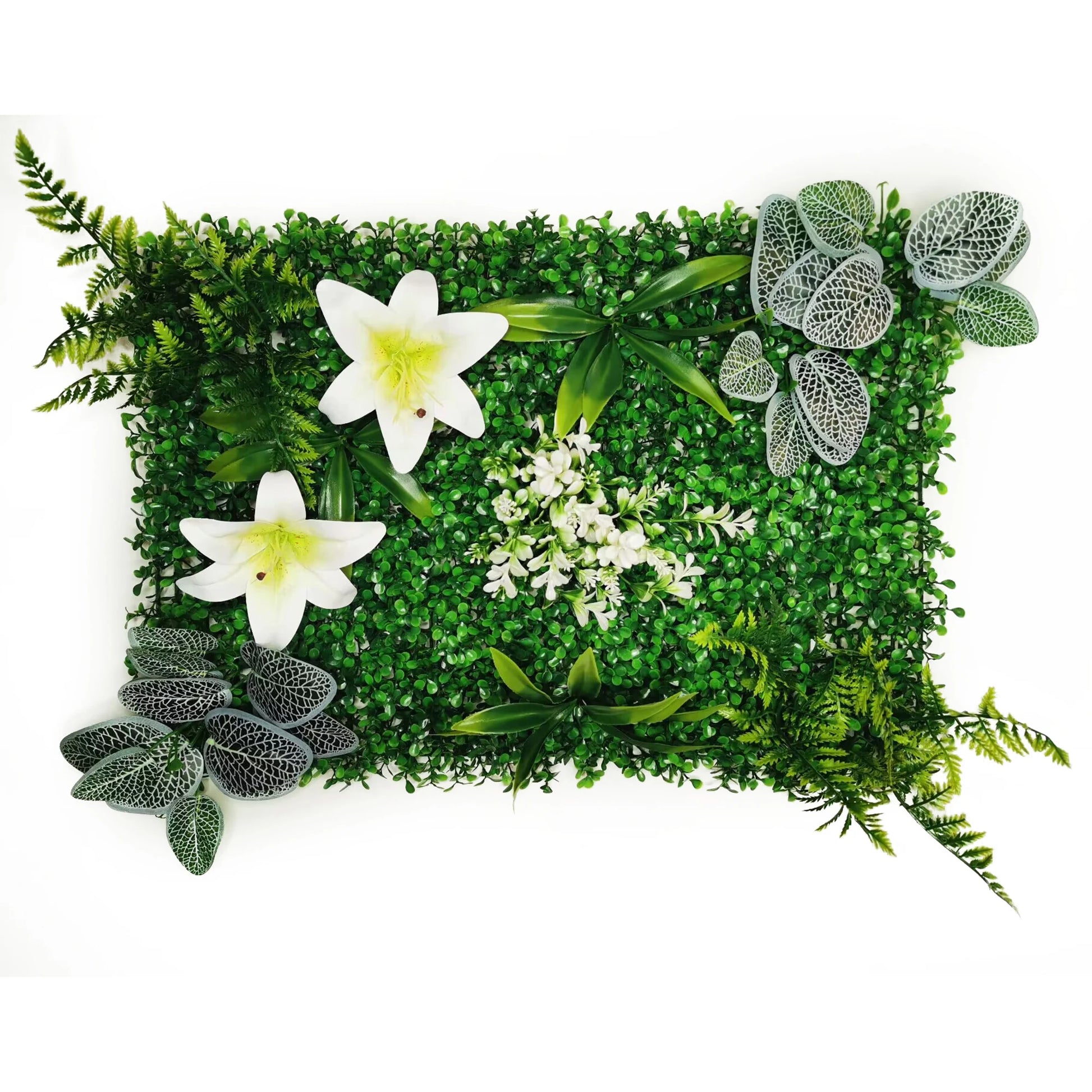 Mur végétal feuillage long | effet cascade naturelle