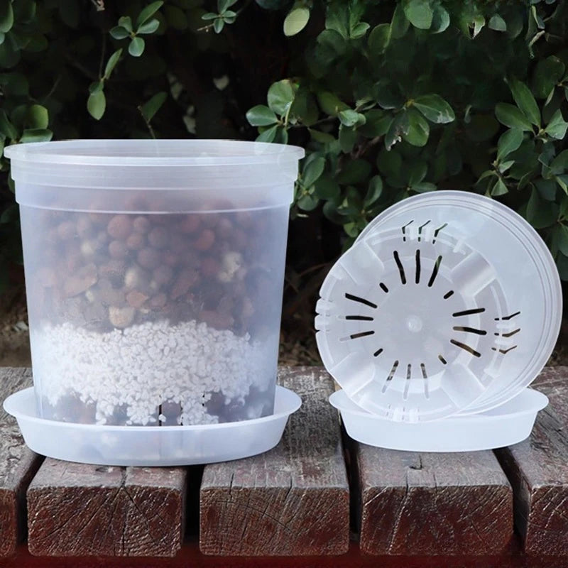 Jardinière en plastique blanc | Thoren