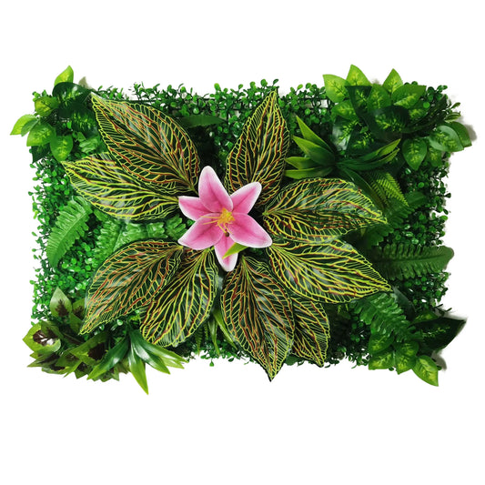 Mur végétal fleurs étoilées | design frais et lumineux