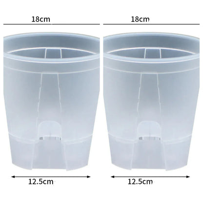 jardinières blanches plastique | Valyn