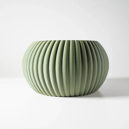 vase vert rainuré | Ardezia