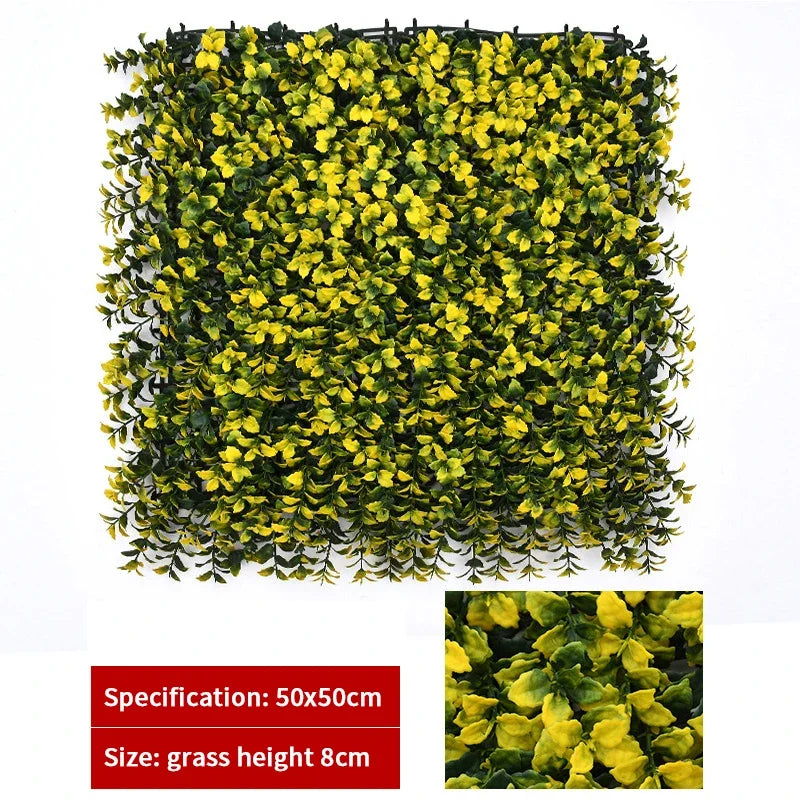 Mur végétal doré | touche lumineuse et élégante