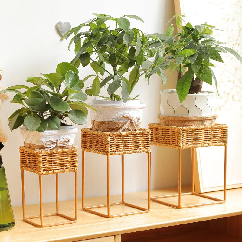 jardiniere en rotin | finition soignée et pratique