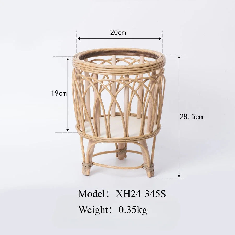 Jardinière haute en bois | Sylven