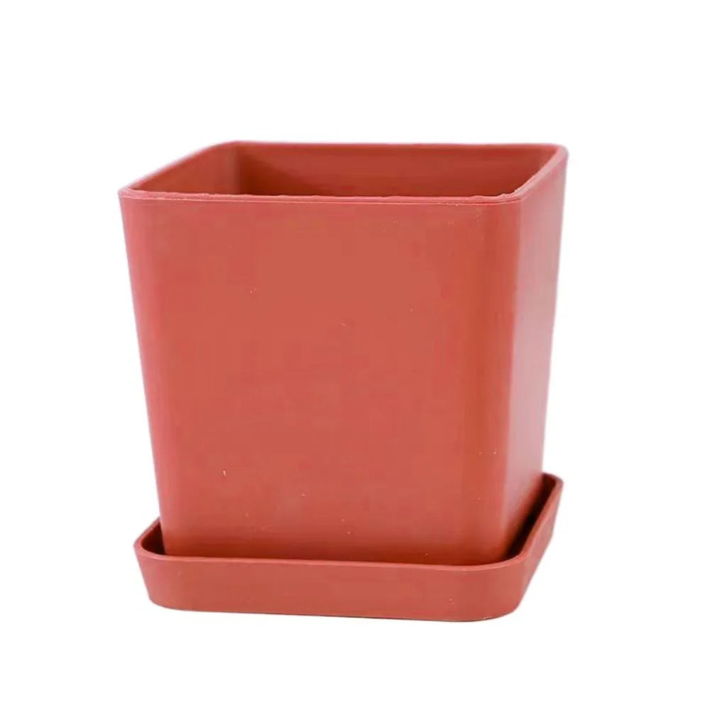 Jardinière carrée en plastique | Thalior