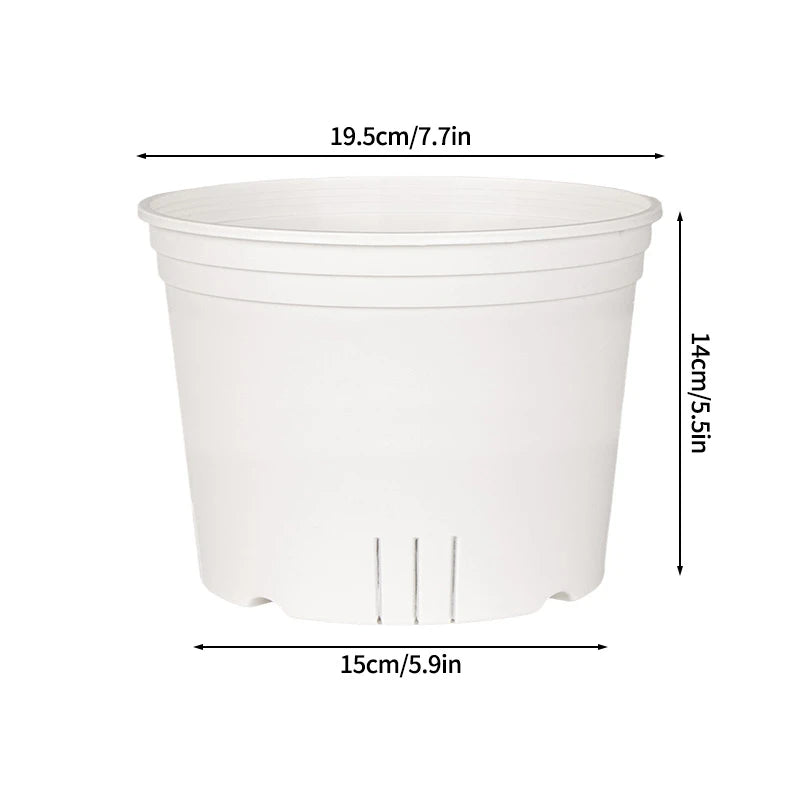 Jardinière en plastique blanc | Thoren