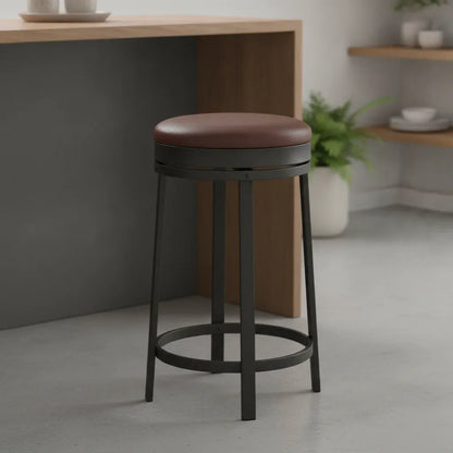 Garvee Lot de 2 Tabourets de Bar Pivotants Sans Dossier