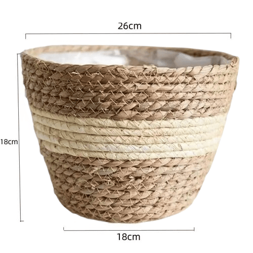 jardinière haute en rotin | Sylvona